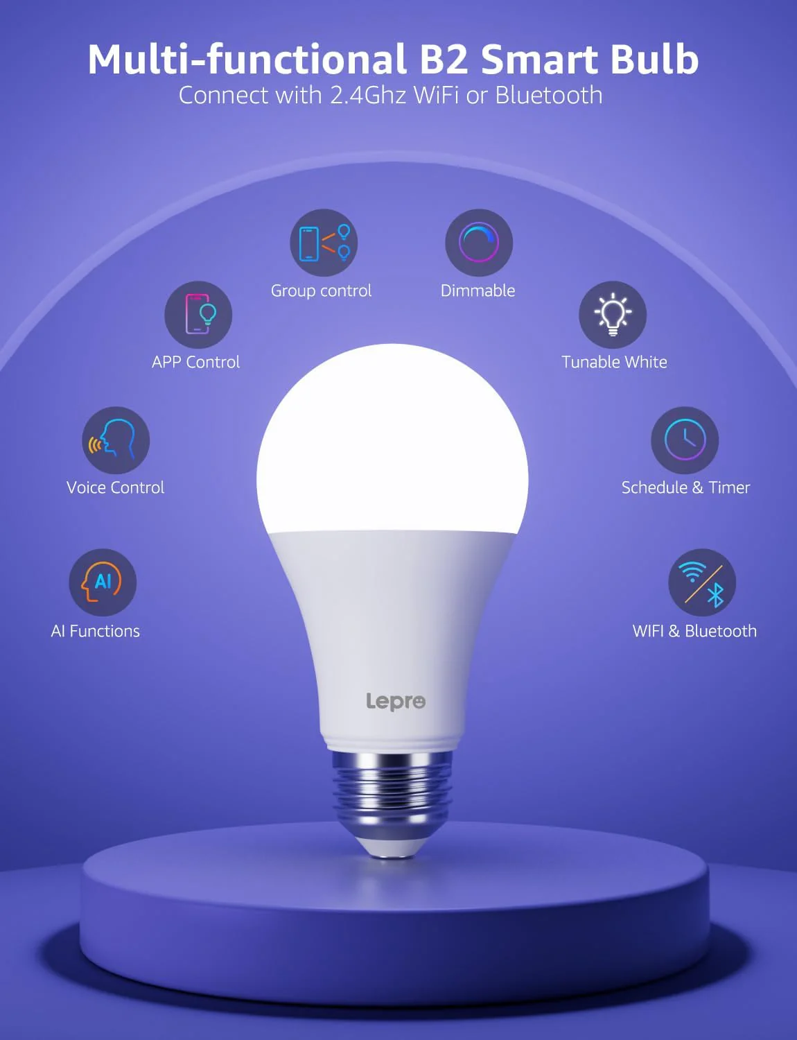 Lepro B2 AI Smart Light Bulbs - Image 9