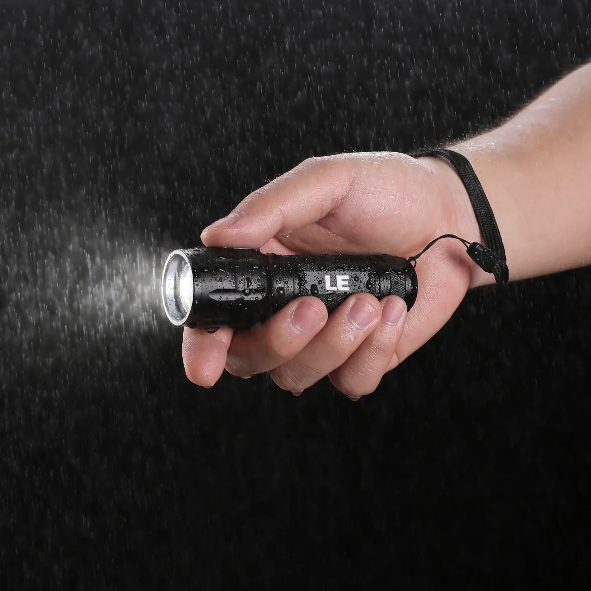 Lepro Portable LED Flashlight – High Lumens, Waterproof (Black, AAA Batteries Included) - Image 9