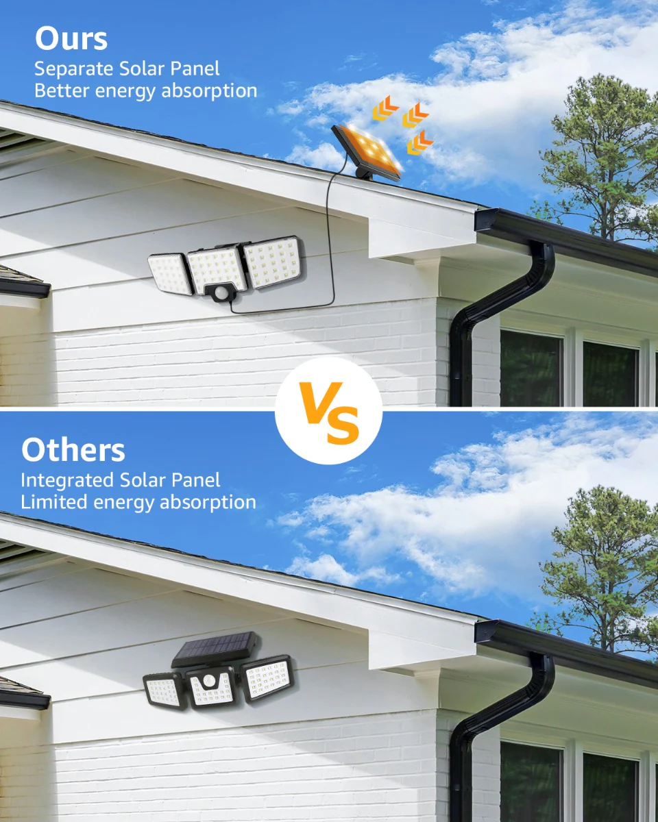 Lepro Outdoor Solar Security Lights with Motion Sensor - Image 4