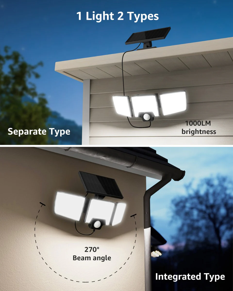Lepro Outdoor Solar Security Lights with Motion Sensor - Image 7