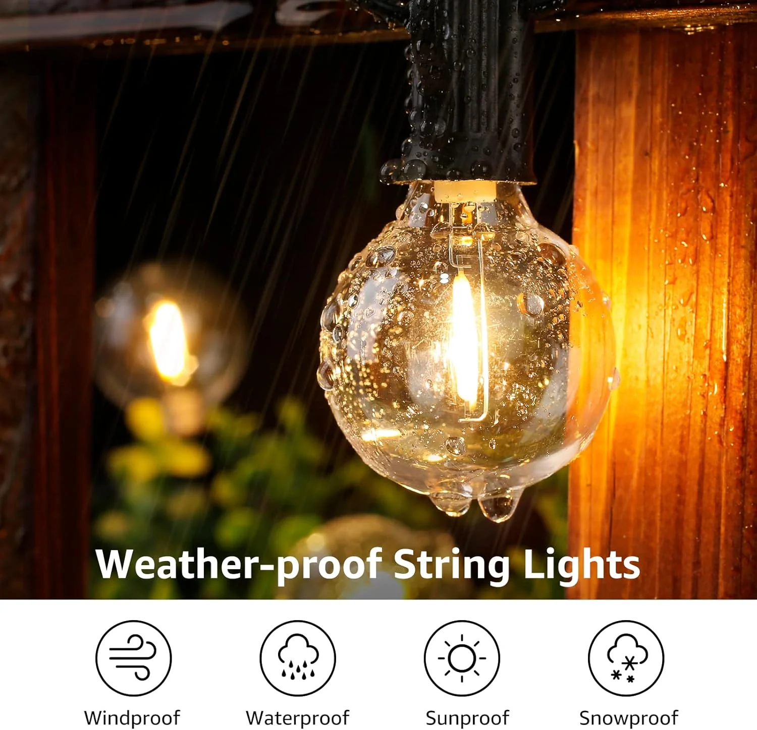 Lepro Outdoor String Lights (50ft) - Image 5
