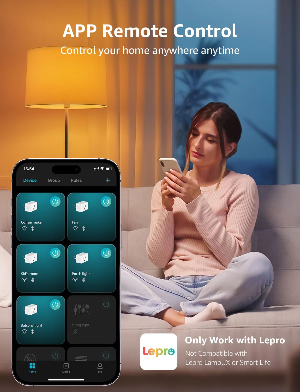 Lepro P1 Smart Plug Mini 15A - Image 4