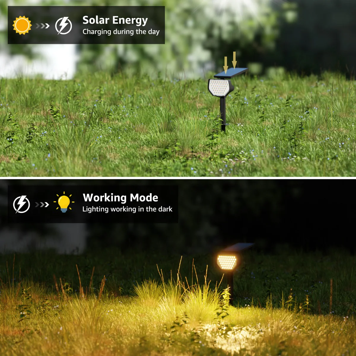 Lepro Solar Landscape Spotlights (4 Pack) - Image 3