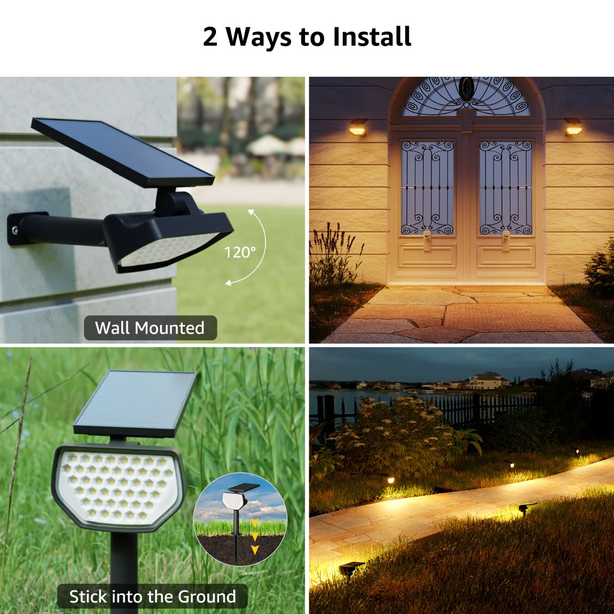 Lepro Solar Landscape Spotlights (4 Pack) - Image 7
