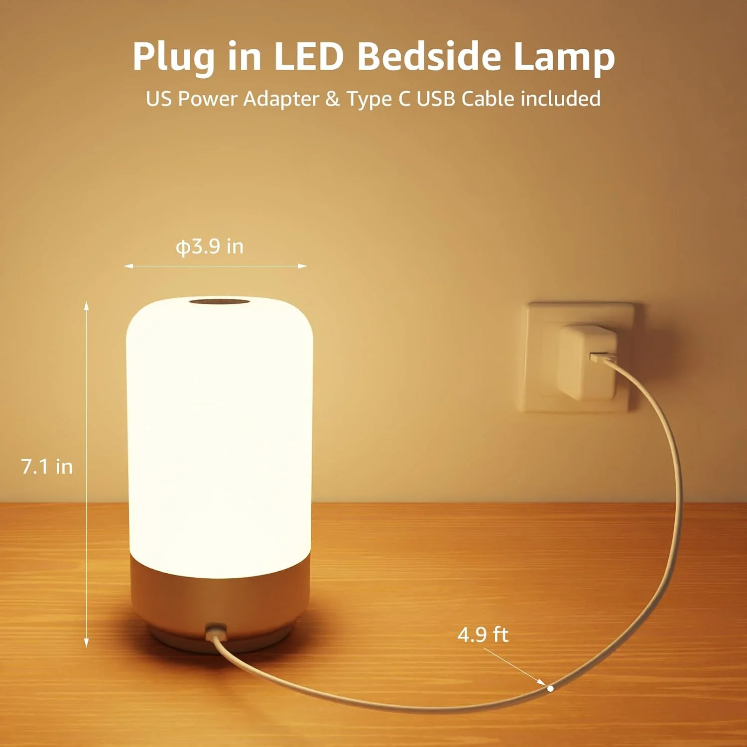 Lepro RGB Dimmable Table Lamp with Metallic Base - Image 5