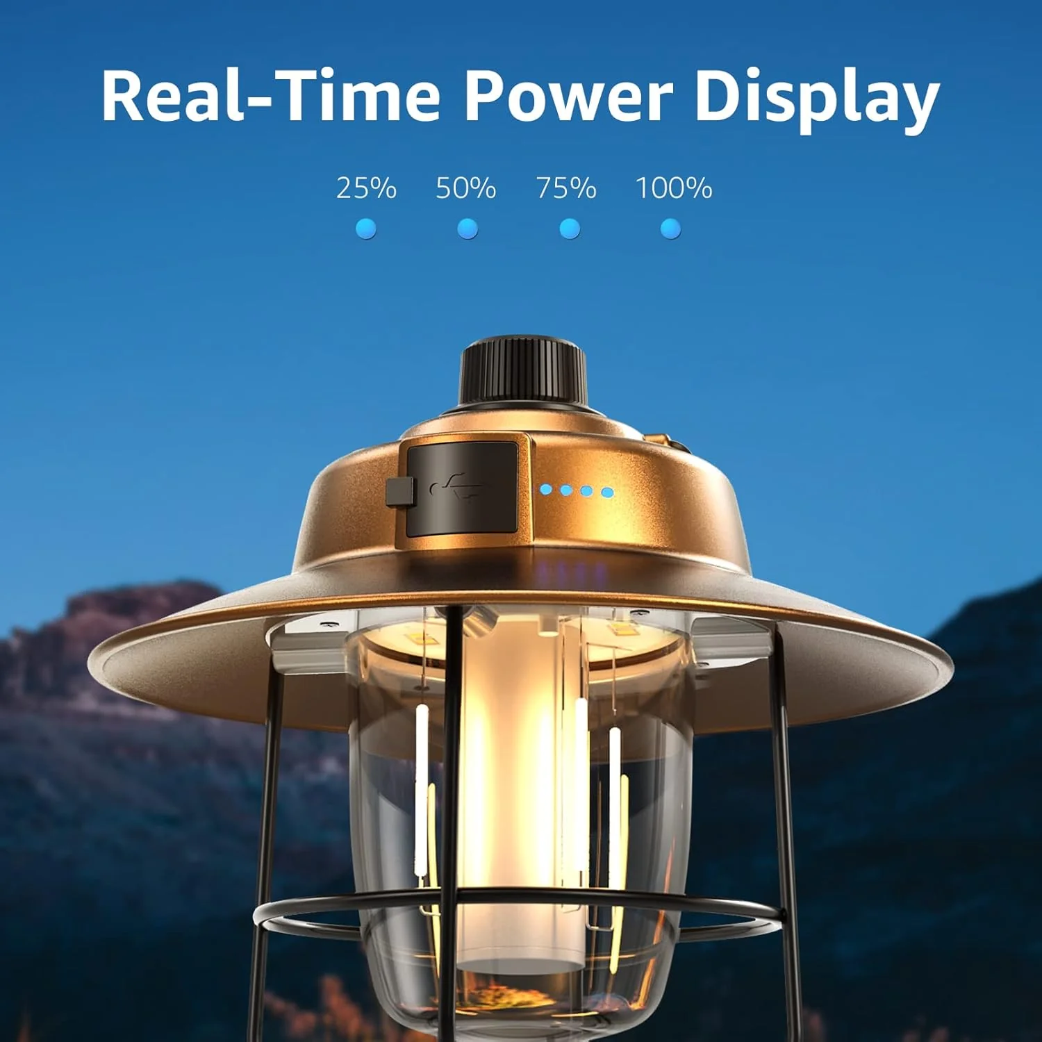 Lepro Vintage Rechargeable LED Camping Lantern - Image 6