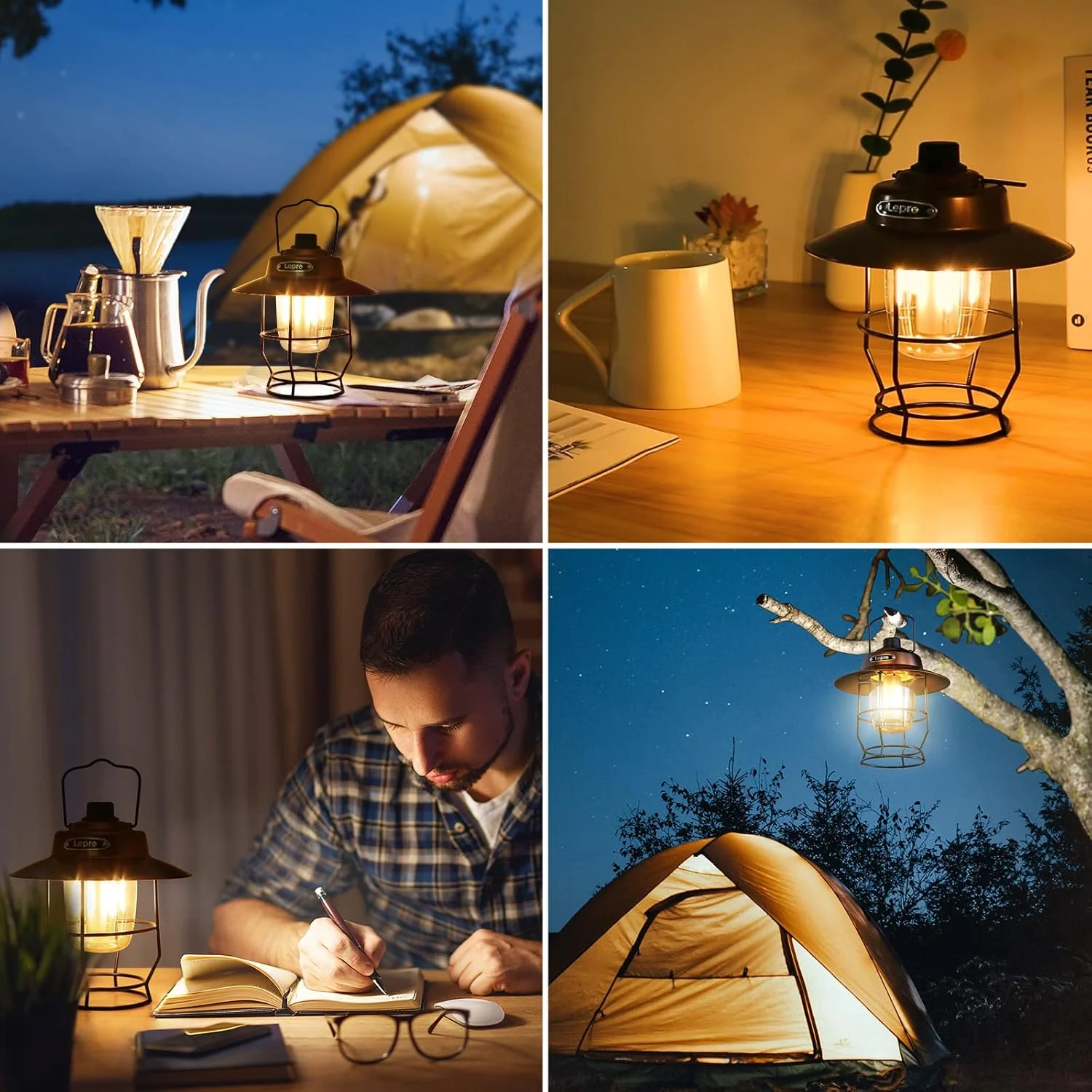 Lepro Vintage Rechargeable LED Camping Lantern - Image 7