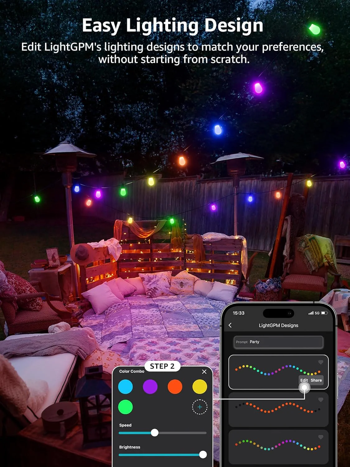 Lepro ZB1 AI-Powered Smart Outdoor String Lights - Image 6